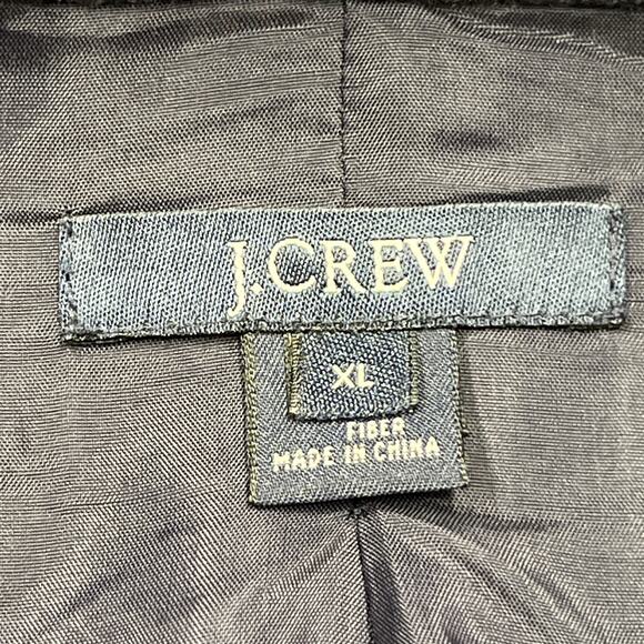 J Crew Blazer Wool Unstructured Sport Coat Jacket Casual Blue Size XL Preppy - Picture 3 of 16